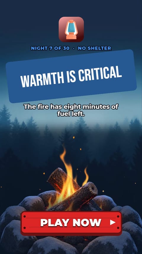 Warmth Is Critical – Vitals playable ad template preview